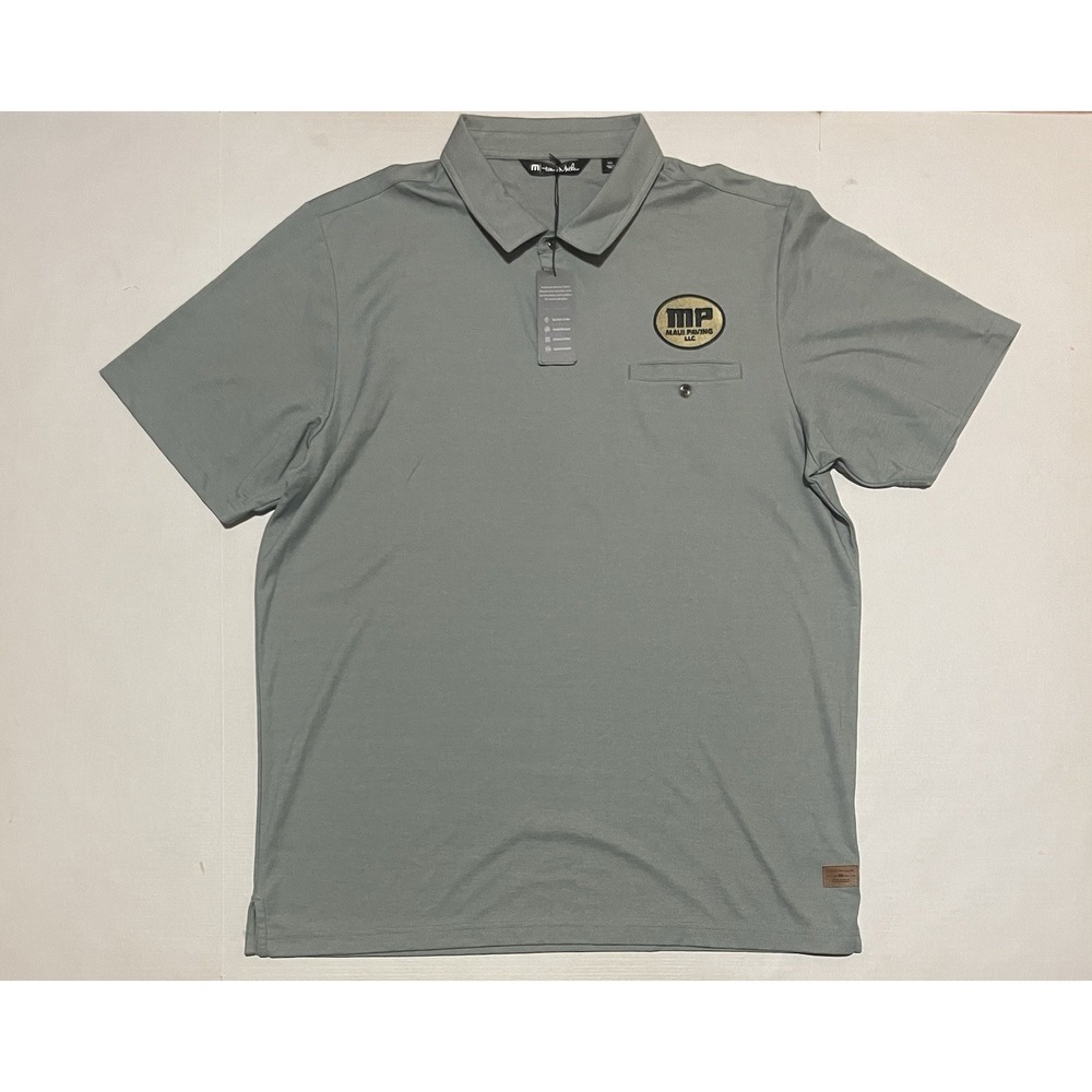 NWT‎ Travis Matthew Shirt Mens XXL Sunsetters Pocket Green Heather Polo Maui